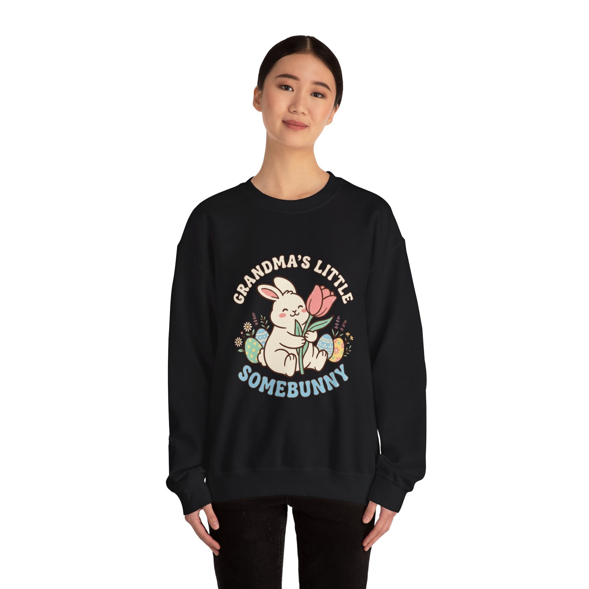 Grandma's Little Somebunny Sweatshirt | Easter bunny aesthetic, pastel spring