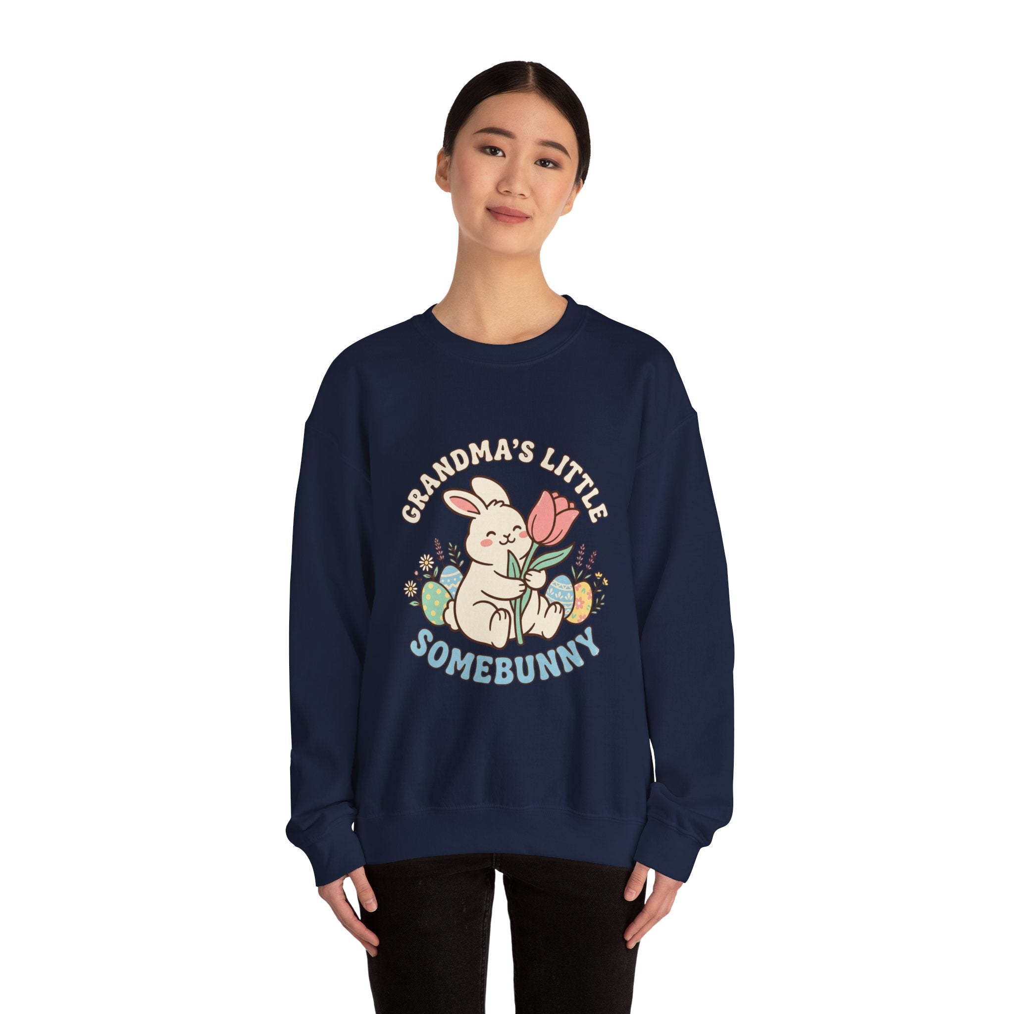 Grandma's Little Somebunny Sweatshirt | Easter bunny aesthetic, pastel spring