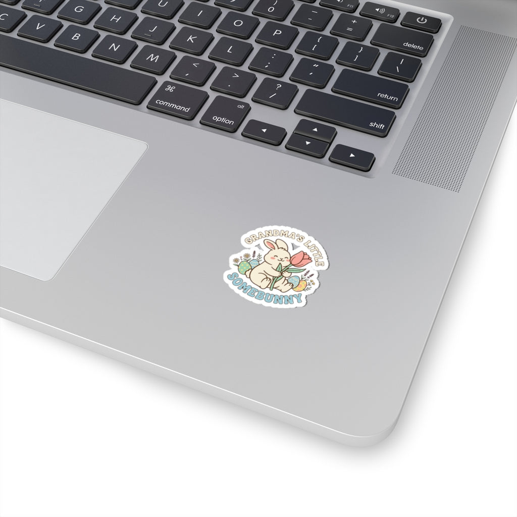 Grandma’s Little Somebunny Kiss-Cut Stickers | Easter Bunny Aesthetic, Pastel Spring