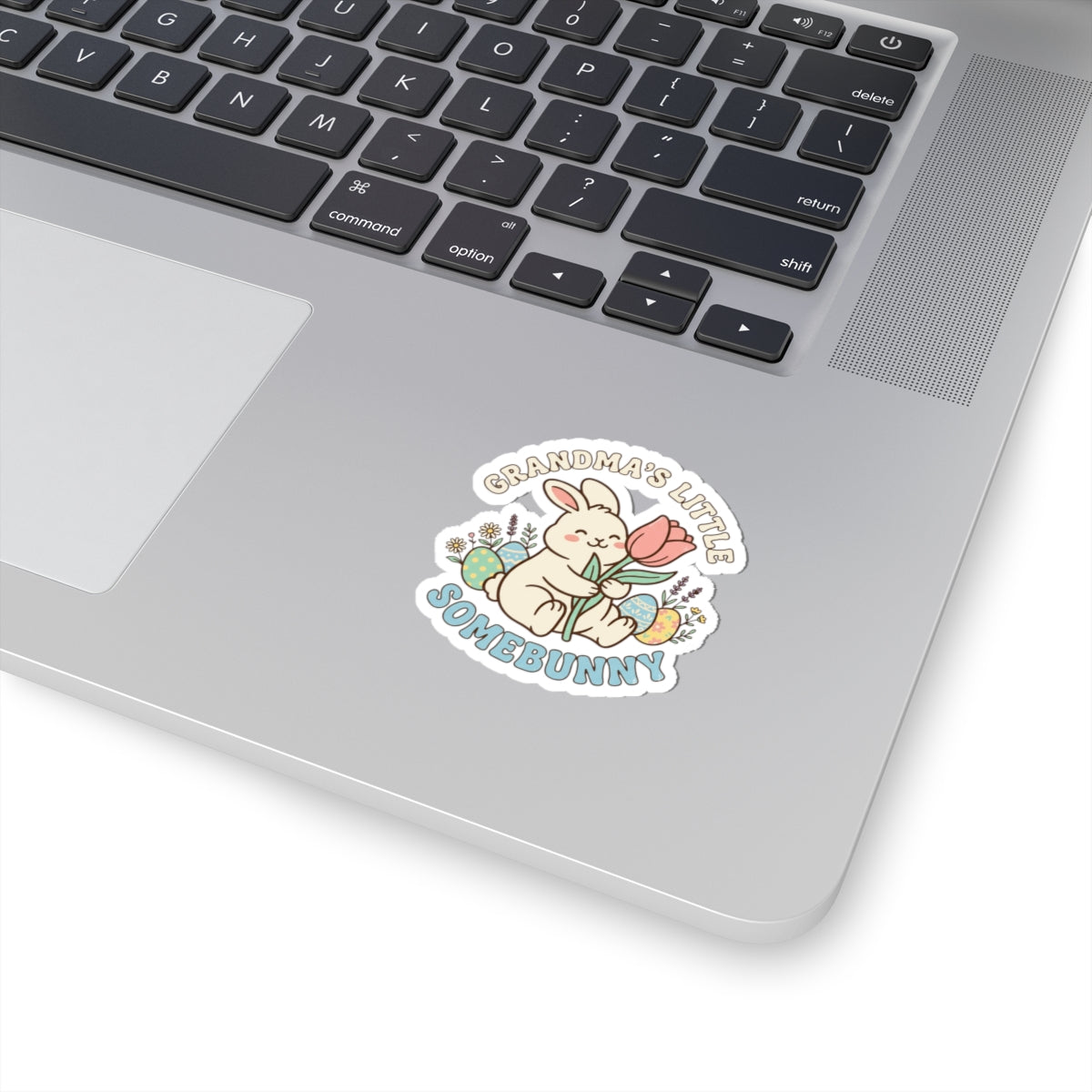 Grandma’s Little Somebunny Kiss-Cut Stickers | Easter Bunny Aesthetic, Pastel Spring